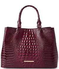 BRAHMIN Melbourne Collection Denise Magnetic Snap Satchel Bag