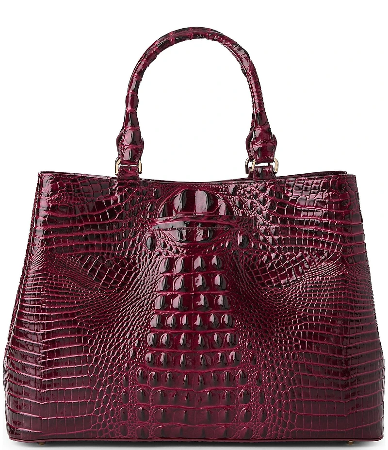 BRAHMIN Melbourne Collection Denise Magnetic Snap Satchel Bag