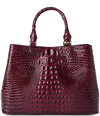 BRAHMIN Melbourne Collection Denise Magnetic Snap Satchel Bag
