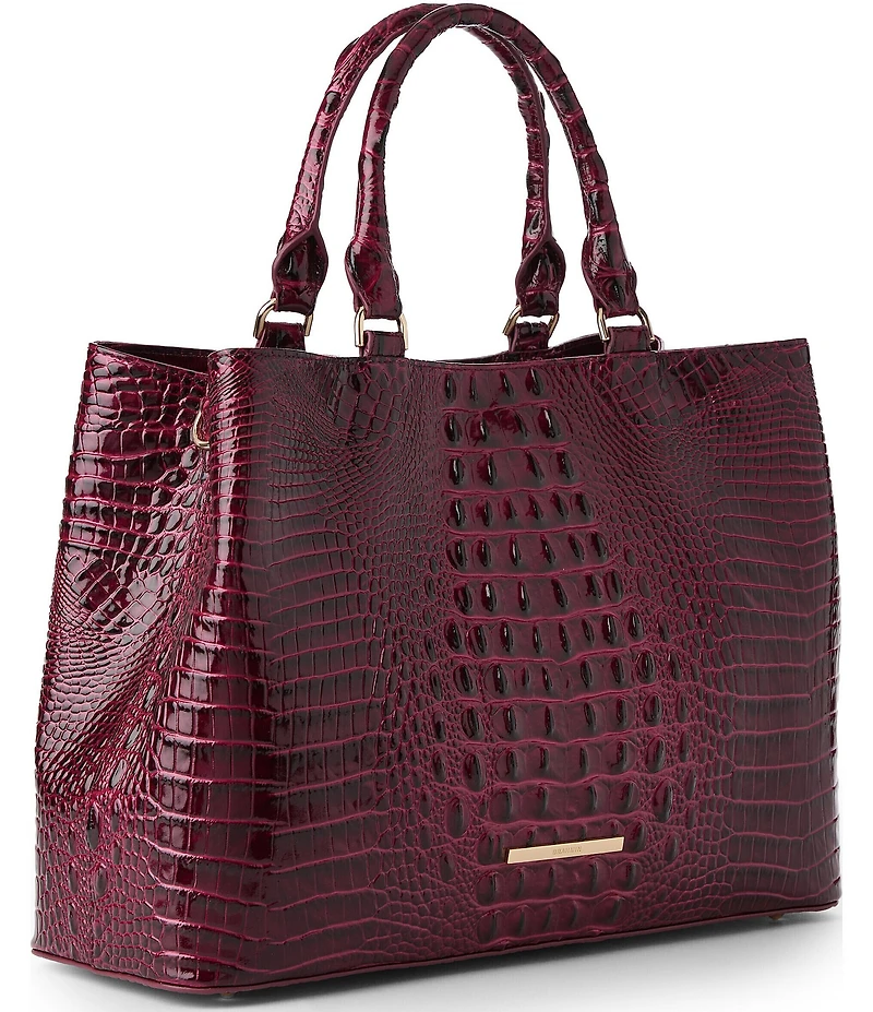 BRAHMIN Melbourne Collection Denise Magnetic Snap Satchel Bag