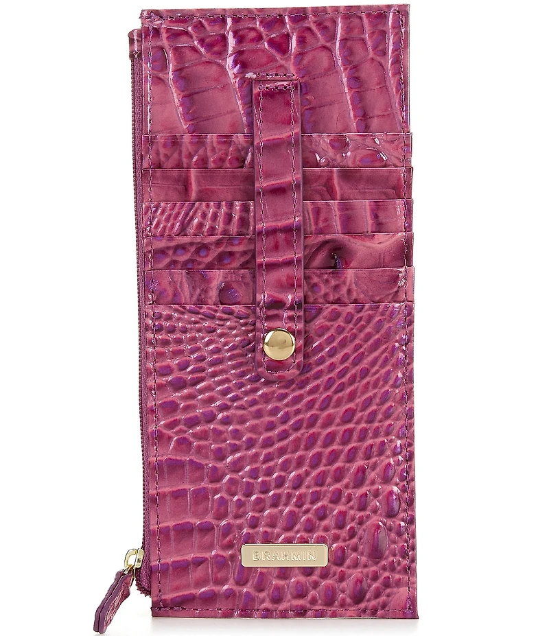 BRAHMIN Melbourne Collection Dewberry Credit Card Wallet