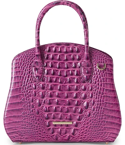 BRAHMIN Melbourne Collection Dewberry Rosetta Satchel Bag