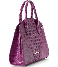 BRAHMIN Melbourne Collection Dewberry Rosetta Satchel Bag