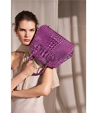 BRAHMIN Melbourne Collection Dewberry Rosetta Satchel Bag