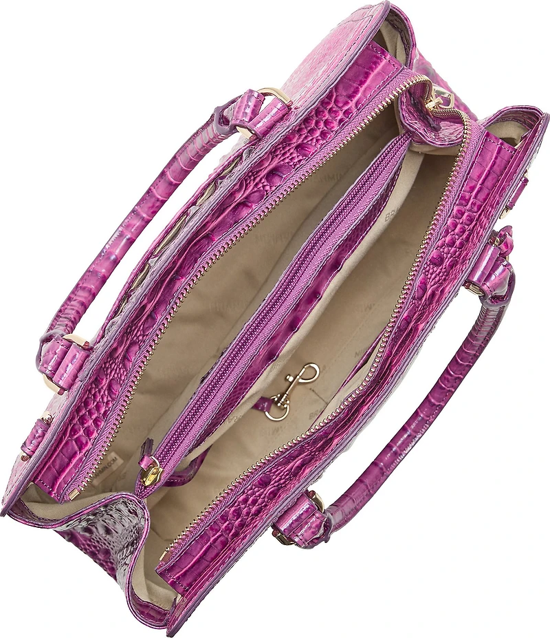 BRAHMIN Melbourne Collection Dewberry Small Finley Satchel Bag