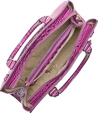 BRAHMIN Melbourne Collection Dewberry Small Finley Satchel Bag