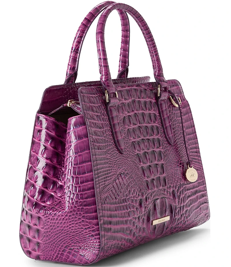 BRAHMIN Melbourne Collection Dewberry Small Finley Satchel Bag
