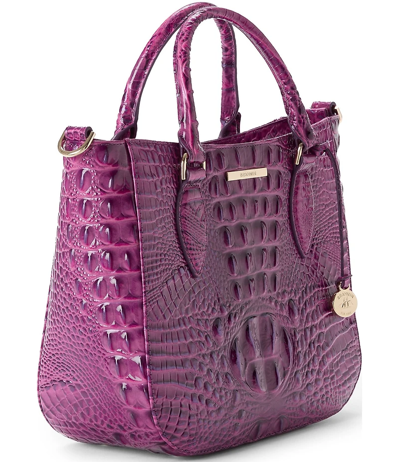 BRAHMIN Melbourne Collection Dewberry Small Lena Satchel Bag