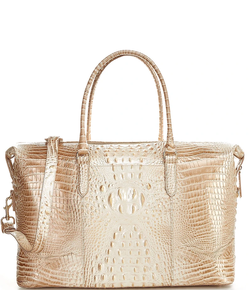 BRAHMIN Melbourne Collection Duxbury Leather Weekender Duffle Bag