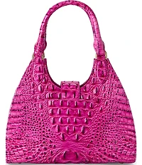 BRAHMIN Melbourne Collection Electric Fuchsia Adrian Satchel Bag