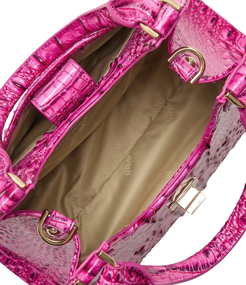 BRAHMIN Melbourne Collection Electric Fuchsia Adrian Satchel Bag
