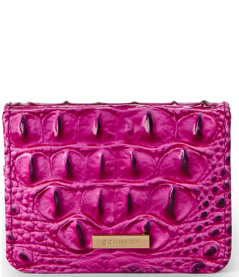 BRAHMIN Melbourne Collection Electric Fuchsia Clementine Small Wallet