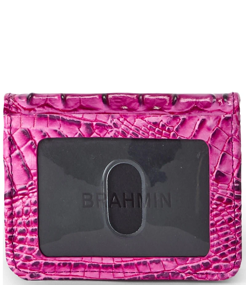 BRAHMIN Melbourne Collection Electric Fuchsia Clementine Small Wallet