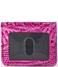 BRAHMIN Melbourne Collection Electric Fuchsia Clementine Small Wallet