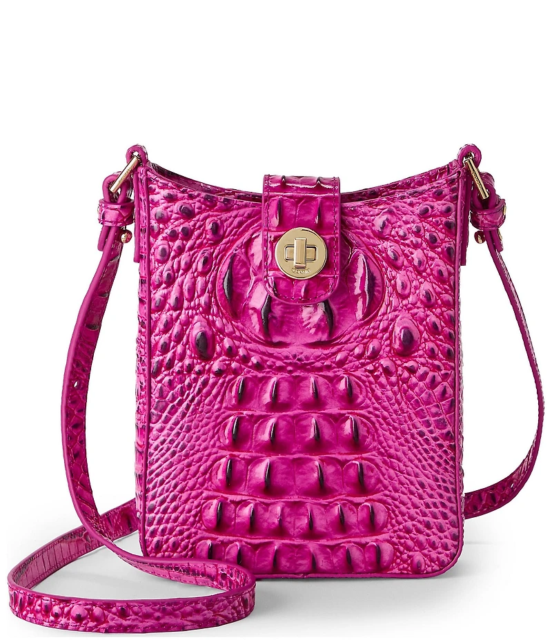 BRAHMIN Melbourne Collection Electric Fuchsia Marley Crossbody Bag