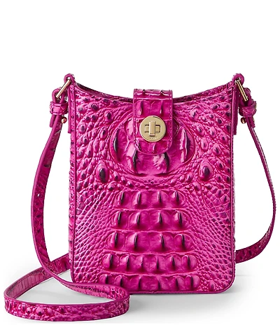 BRAHMIN Melbourne Collection Electric Fuchsia Marley Crossbody Bag