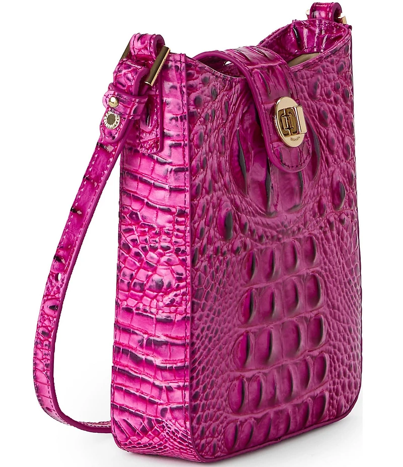 BRAHMIN Melbourne Collection Electric Fuchsia Marley Crossbody Bag