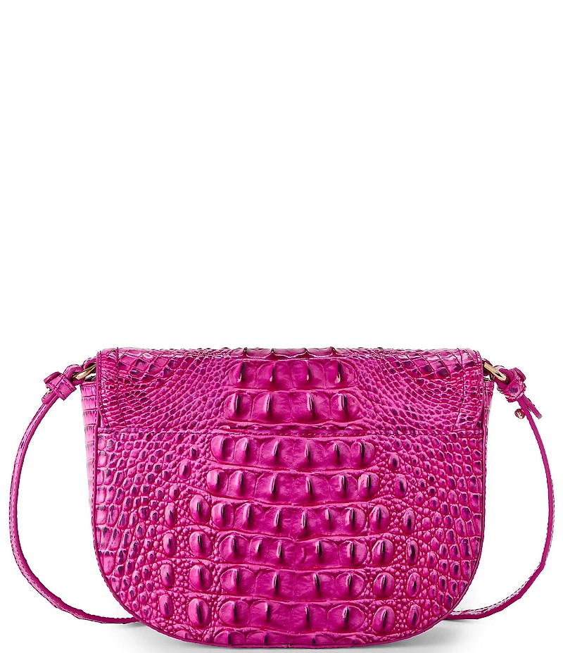 BRAHMIN Melbourne Collection Electric Fuchsia Portia Flap Crossbody Bag