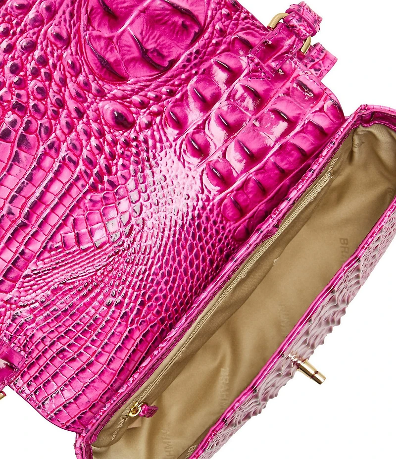 BRAHMIN Melbourne Collection Electric Fuchsia Portia Flap Crossbody Bag