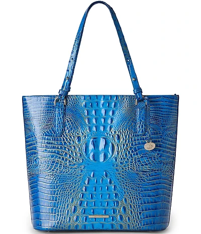 BRAHMIN Melbourne Collection Electric Indigo Ezra Tote Bag
