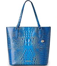BRAHMIN Melbourne Collection Electric Indigo Ezra Tote Bag