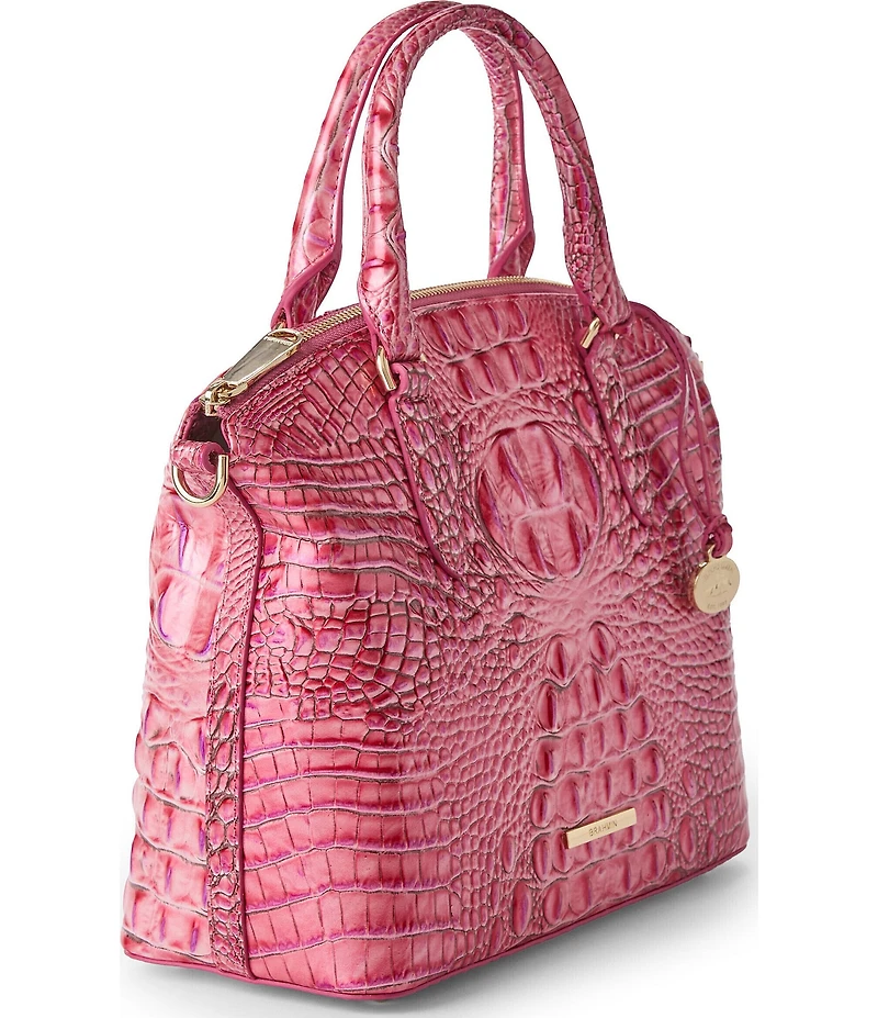BRAHMIN Melbourne Collection French Rose Duxbury Satchel Bag