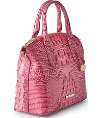 BRAHMIN Melbourne Collection French Rose Duxbury Satchel Bag