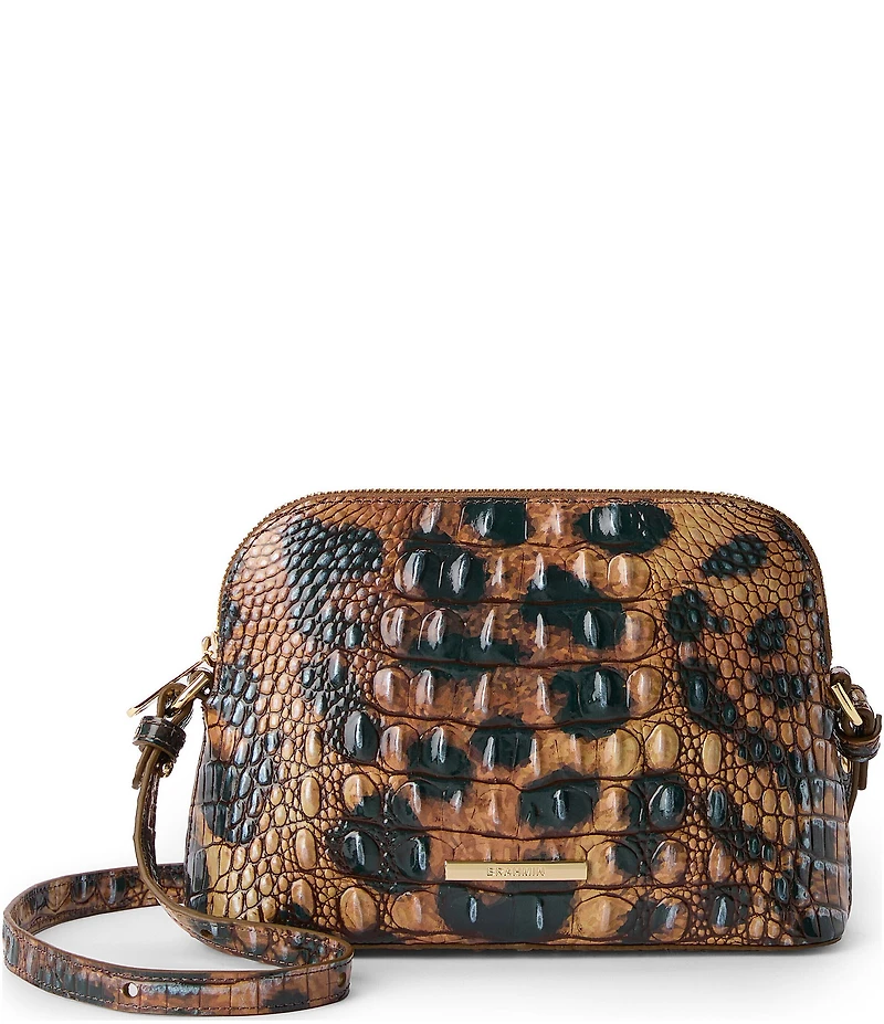 BRAHMIN Melbourne Collection Golden Lynx Amal Crossbody Bag