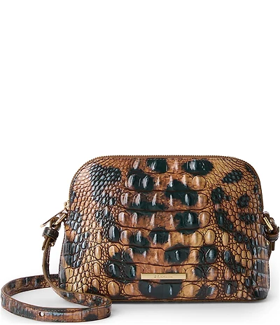 BRAHMIN Melbourne Collection Golden Lynx Amal Crossbody Bag
