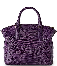 BRAHMIN Melbourne Collection Heroic Purple Duxbury Satchel Bag