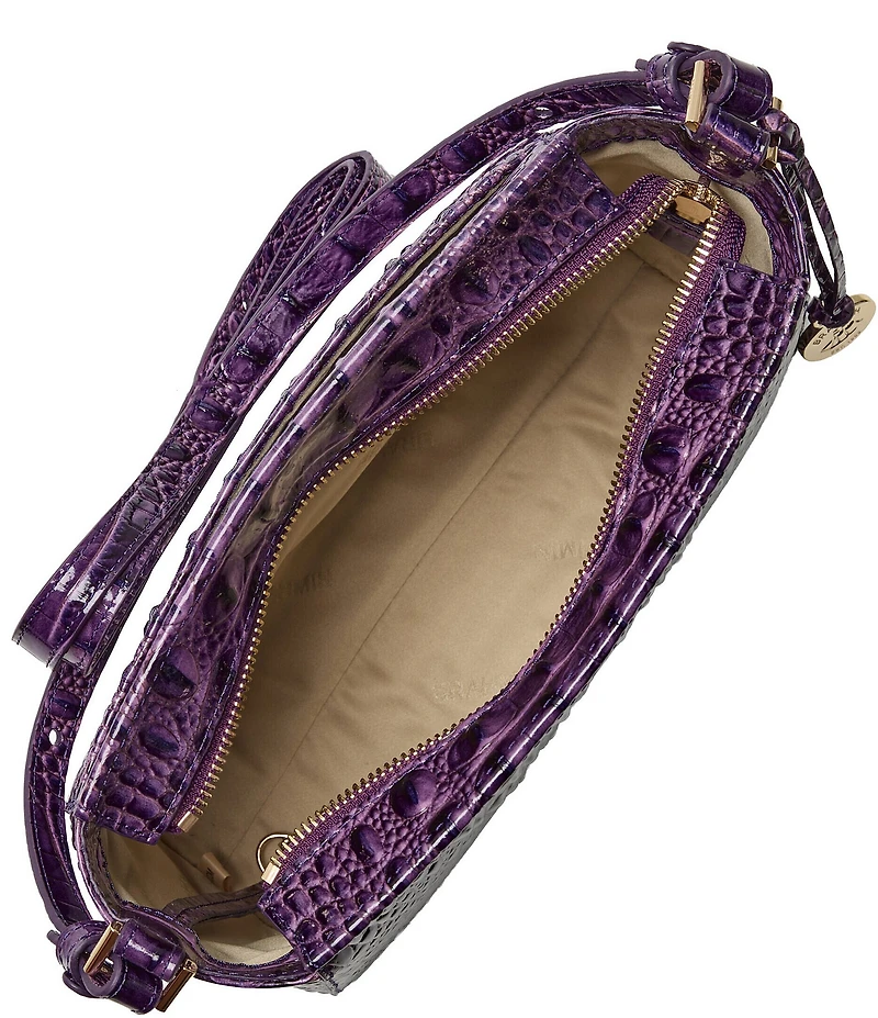 BRAHMIN Melbourne Collection Heroic Purple Hillary Crossbody Bag