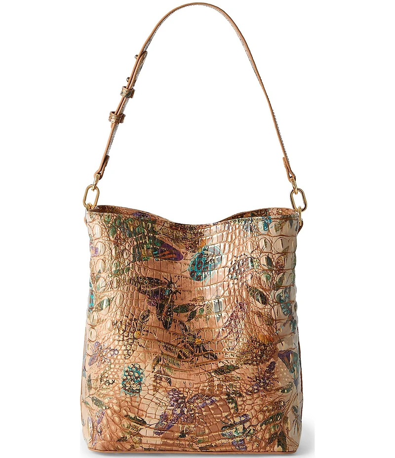 BRAHMIN Melbourne Collection Hill Garden Celina Bucket Bag