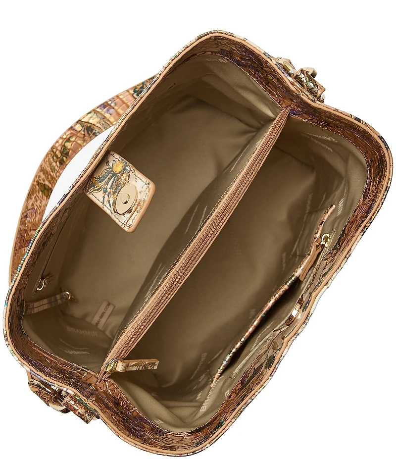 BRAHMIN Melbourne Collection Hill Garden Celina Bucket Bag