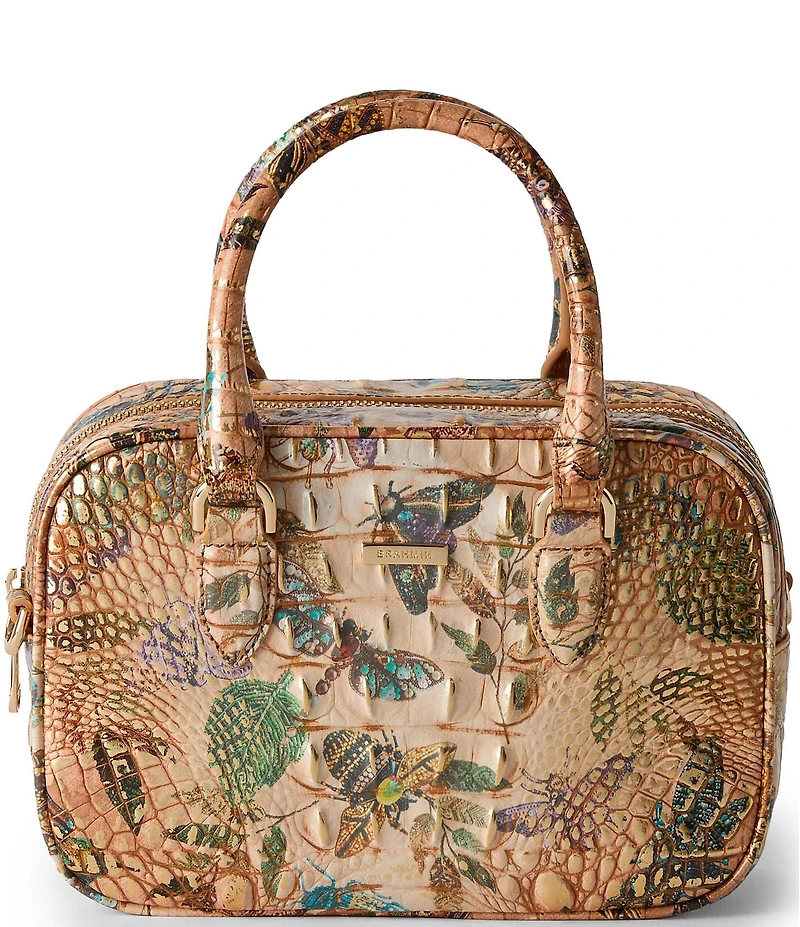 BRAHMIN Melbourne Collection Hill Garden Mara Satchel Bag
