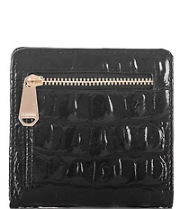 BRAHMIN Melbourne Collection Leather Crocodile-Embossed Jane Mini Bifold Snap Wallet