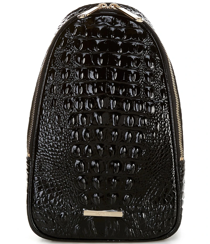 BRAHMIN Melbourne Collection Jordan Crocodile Crossbody Bag