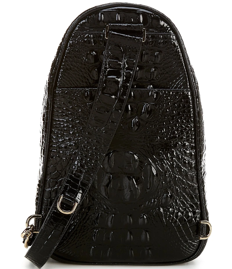BRAHMIN Melbourne Collection Jordan Crocodile Crossbody Bag