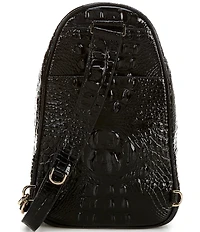 BRAHMIN Melbourne Collection Jordan Crocodile Crossbody Bag