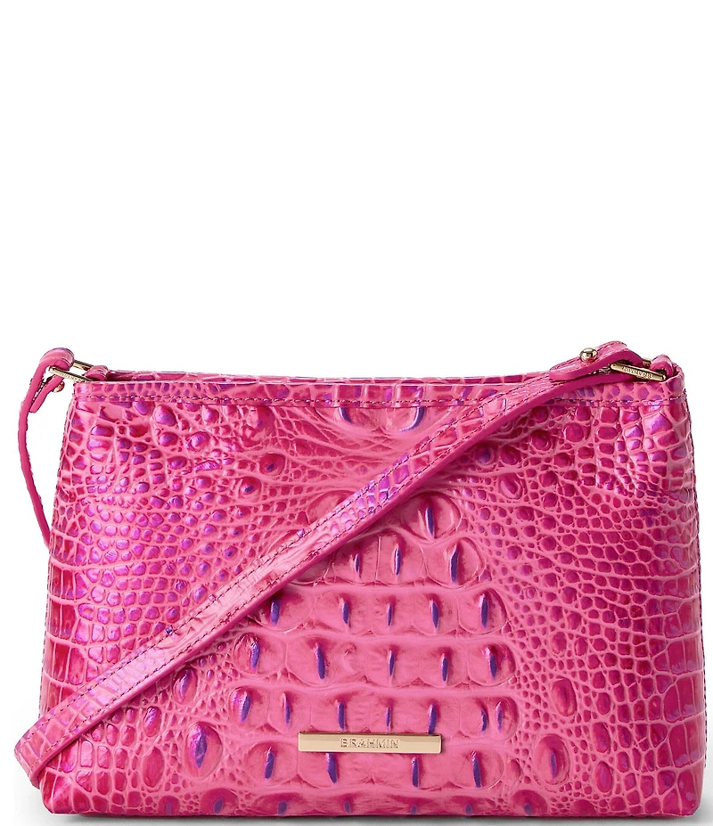 BRAHMIN Melbourne Collection Lorelei Phlox Pink Shoulder Bag