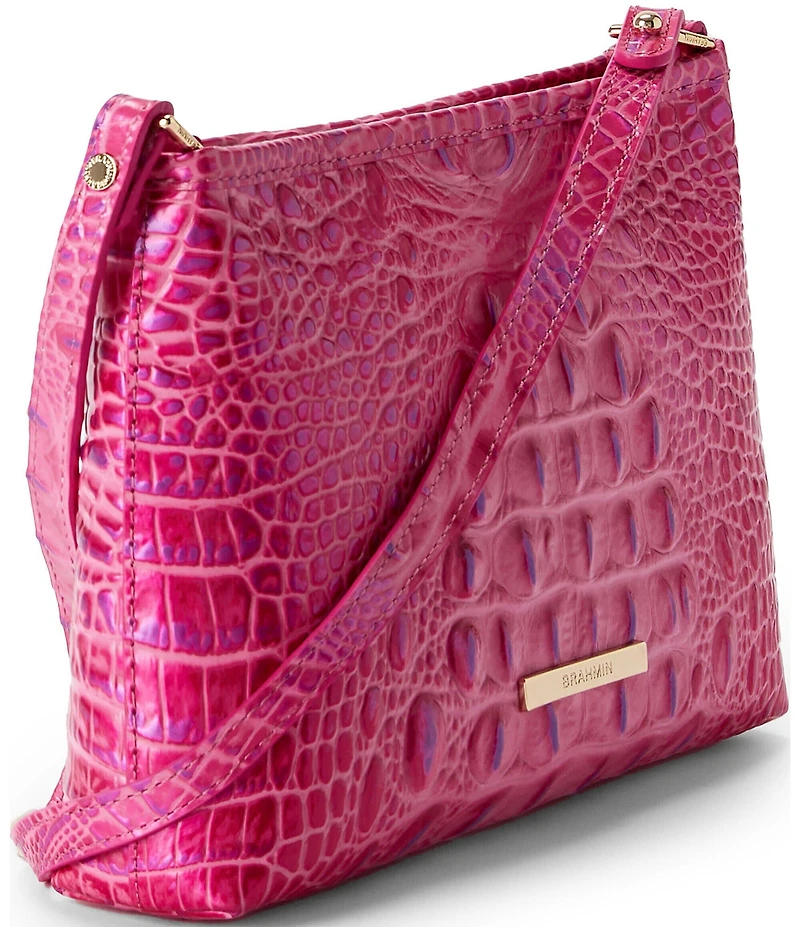 BRAHMIN Melbourne Collection Lorelei Phlox Pink Shoulder Bag