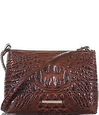 BRAHMIN Melbourne Collection Lorelei Crocodile-Embossed Shoulder Bag