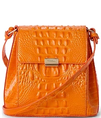 BRAHMIN Melbourne Collection Mango Orange Margo Crossbody Bag