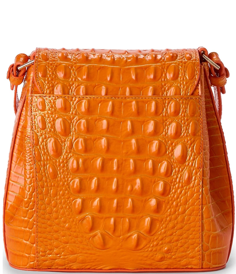 BRAHMIN Melbourne Collection Mango Orange Margo Crossbody Bag
