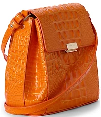 BRAHMIN Melbourne Collection Mango Orange Margo Crossbody Bag