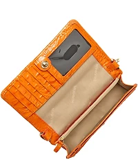 BRAHMIN Melbourne Collection Mango Orange Minuette Crossbody Bag