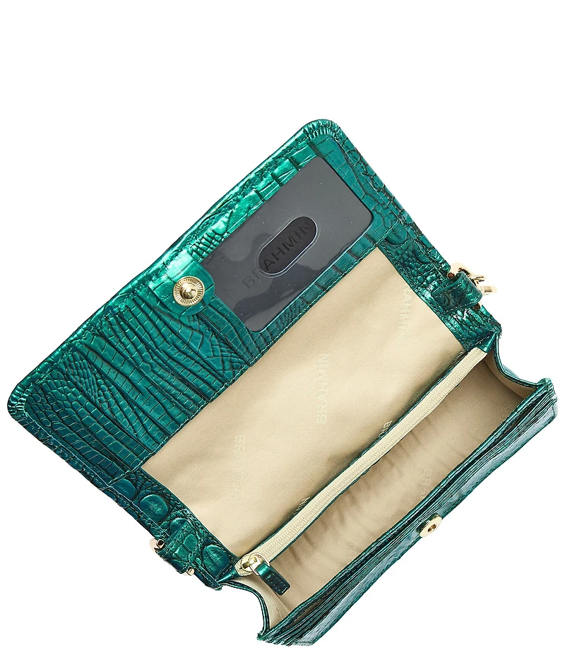 BRAHMIN Melbourne Collection Mystic Grey Minuette Crossbody Bag