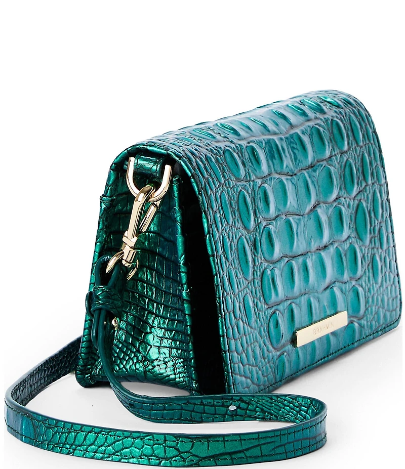 BRAHMIN Melbourne Collection Mystic Grey Minuette Crossbody Bag