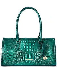 BRAHMIN Melbourne Collection Mystic Grey Sophia Satchel Bag