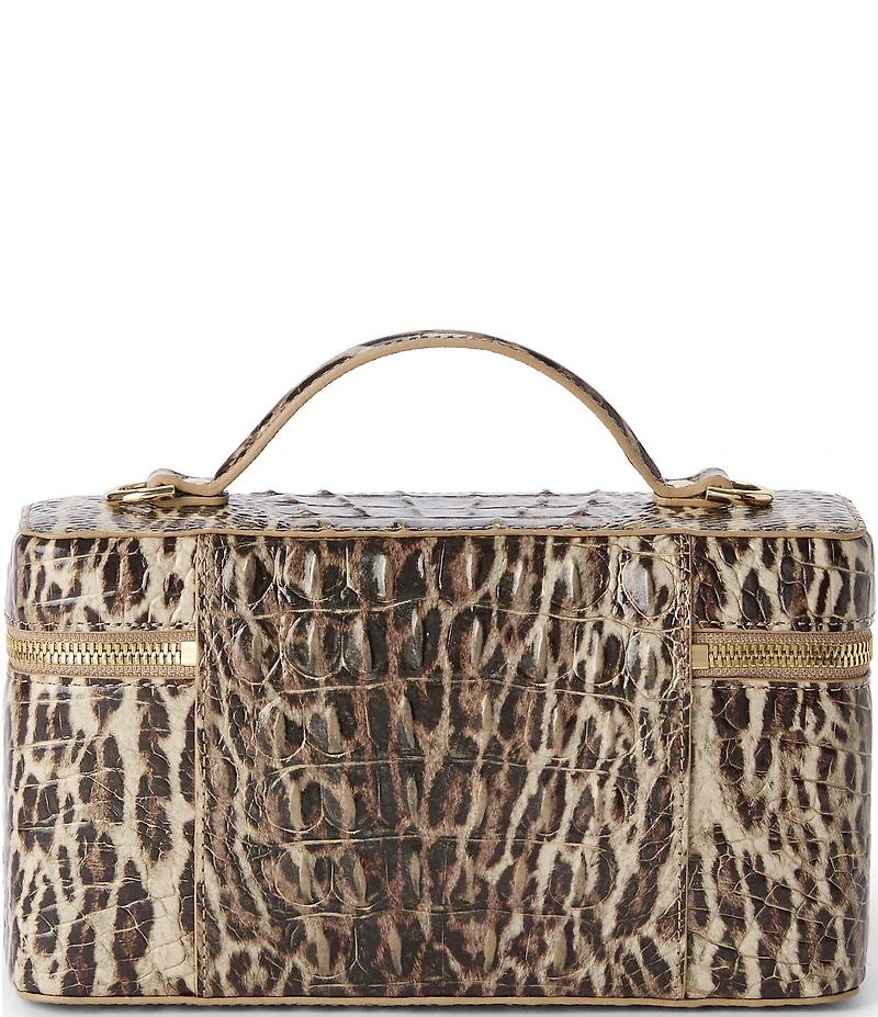 BRAHMIN Melbourne Collection Ocelot Animal Print Charlene Handle Crossbody Bag