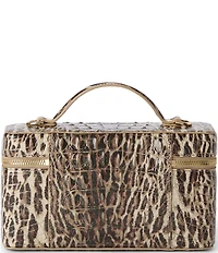 BRAHMIN Melbourne Collection Ocelot Animal Print Charlene Handle Crossbody Bag